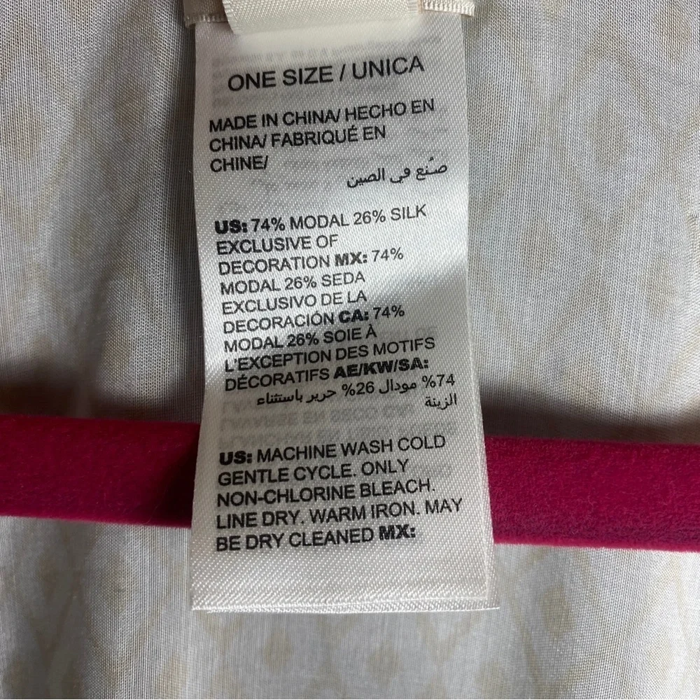 Chico's Floral Kimono With Vibrant Accents In Silk And Modal One Size